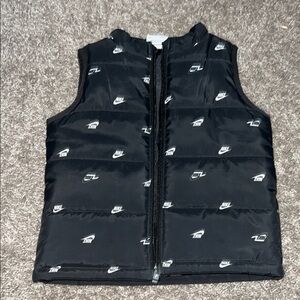 Kids Black Nike Puffer Vest
